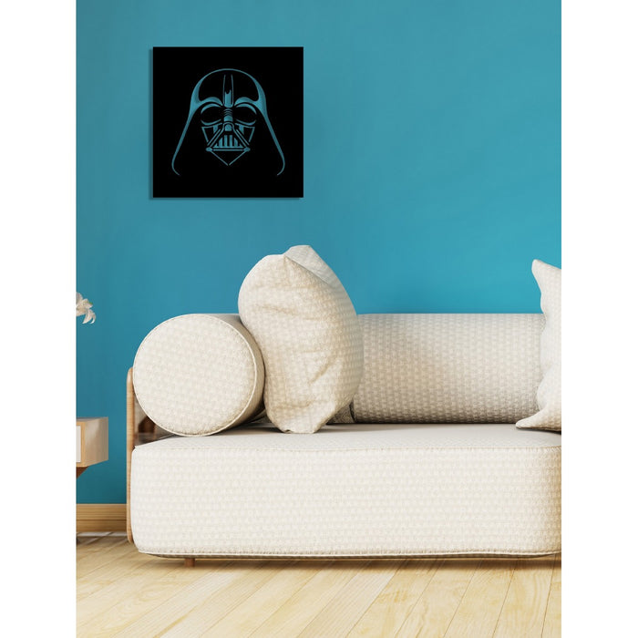 Decorazione in Metallo Darth, Nero, Metallo, 61x1,5x61 cm, EPIKASA