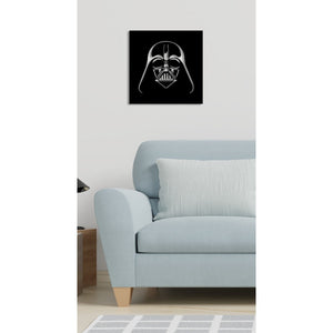 Decorazione in Metallo Darth, Nero, Metallo, 61x1,5x61 cm, EPIKASA