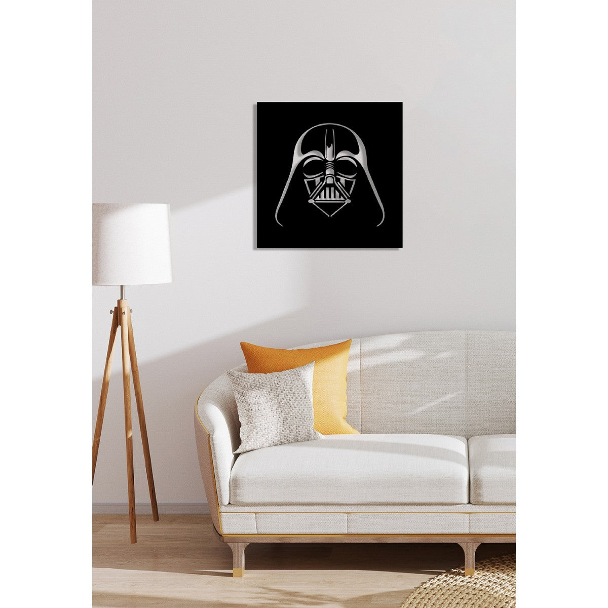 Decorazione in Metallo Darth, Nero, Metallo, 61x1,5x61 cm, EPIKASA