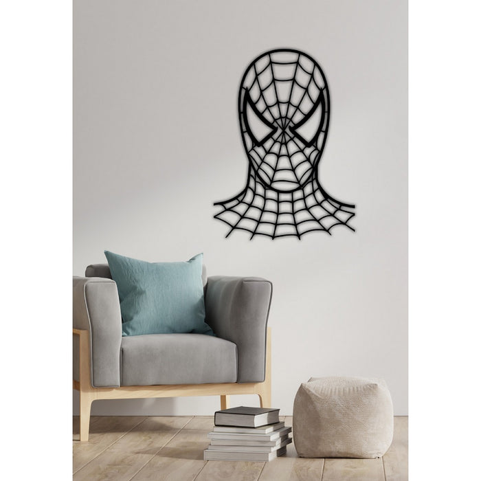 Decorazione in Metallo Spiderman 1, Nero, Metallo, 61x1,5x82 cm, EPIKASA