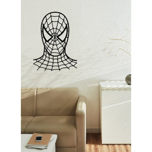 Decorazione in Metallo Spiderman 1, Nero, Metallo, 61x1,5x82 cm, EPIKASA