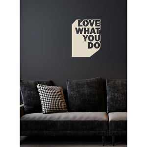 Decorazione in Metallo Love what you Do 1, Sabbia, Metallo, 41x1,5x53 cm, EPIKASA