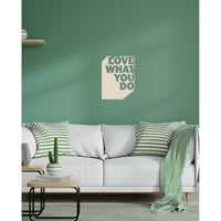 Decorazione in Metallo Love what you Do 1, Sabbia, Metallo, 41x1,5x53 cm, EPIKASA