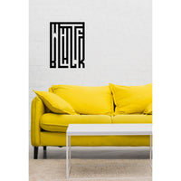 Decorazione in Metallo White Black 1, Nero, Metallo, 50x1,5x66 cm, EPIKASA