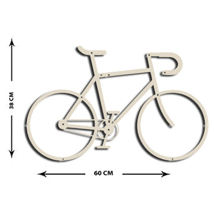 Decorazione in Metallo Bicicletta 3, Sabbia, Metallo, 60x1,5x38 cm, EPIKASA