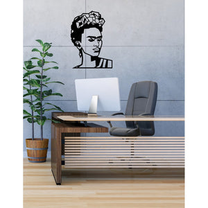 Decorazione in Metallo Frida 1, Nero, Metallo, 51x1,5x70 cm, EPIKASA