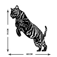 Decorazione in Metallo Tigre 1, Nero, Metallo, 60x1,5x75 cm, EPIKASA