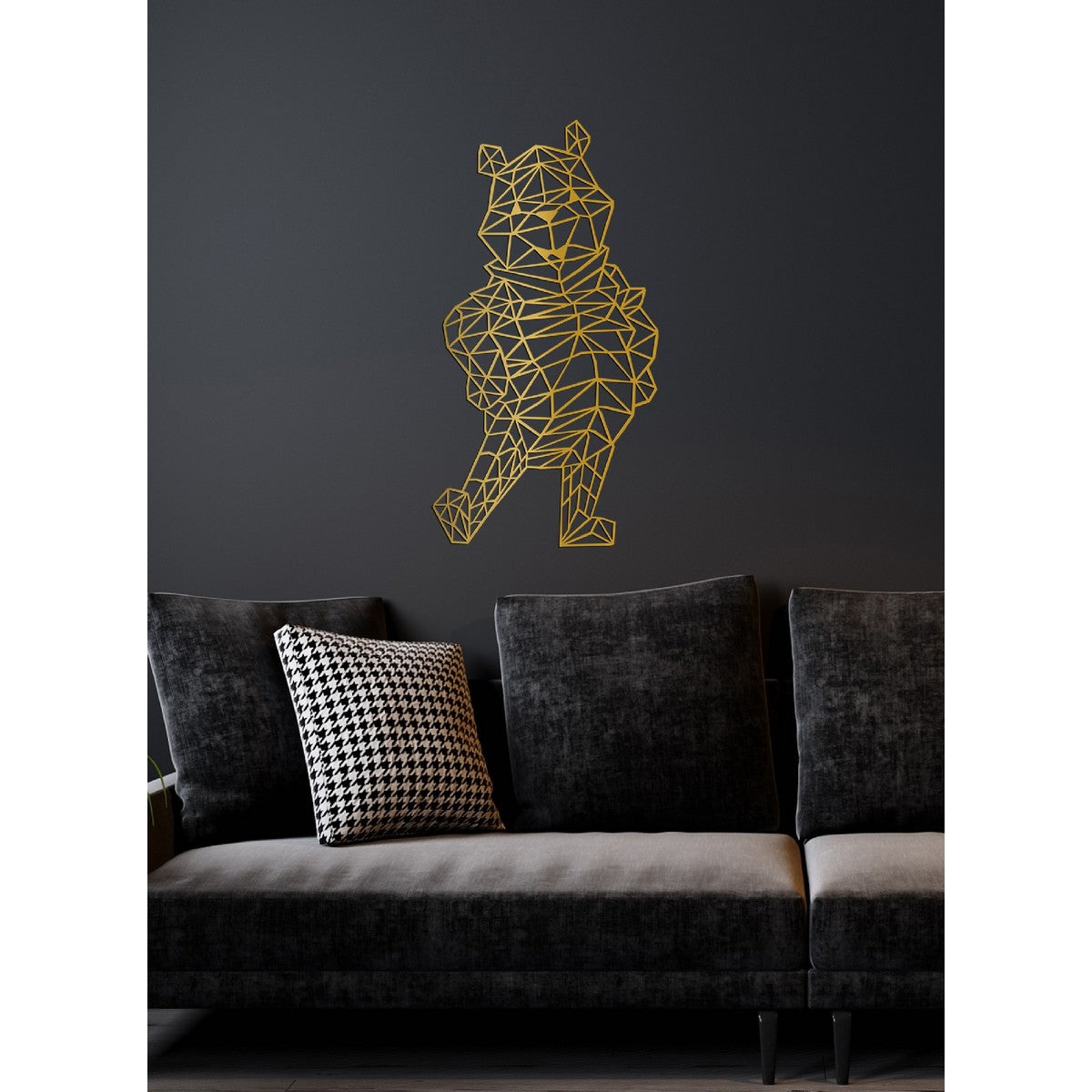 Decorazione in Metallo Pooh 2, Oro, Metallo, 43x1,5x81 cm, EPIKASA