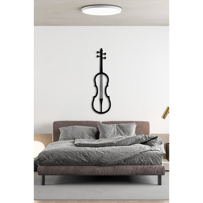 Decorazione in Metallo Violino, Nero, Metallo, 29x1,5x100 cm, EPIKASA