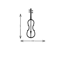 Decorazione in Metallo Violino, Nero, Metallo, 29x1,5x100 cm, EPIKASA