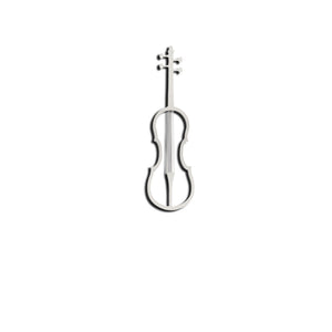 Decorazione in Metallo Violino 1, Argento, Metallo, 29x1,5x100 cm, EPIKASA