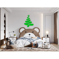 Decorazione in Metallo Albero di Natale 3, Verde, Metallo, 71x1,5x93 cm, EPIKASA