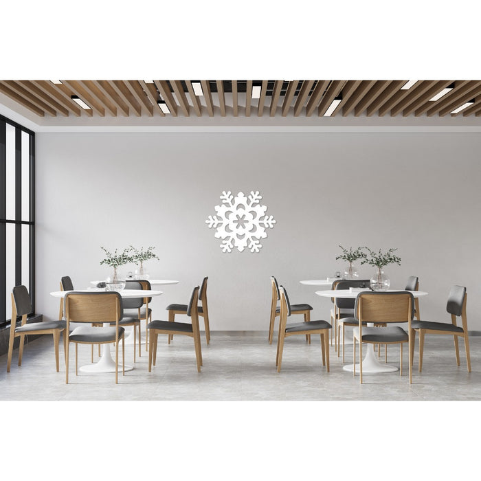 Decorazione in Metallo Fiocco di Neve 5, Bianco, Metallo, 50x1,5x44 cm, EPIKASA