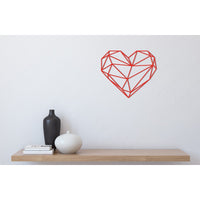 Decorazione in Metallo Cuore 11, Rosso, Metallo, 47x1,5x42 cm, EPIKASA