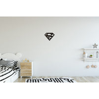 Decorazione in Metallo Superman, Nero, Metallo, 40x1,5x31 cm, EPIKASA