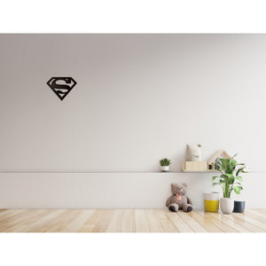 Decorazione in Metallo Superman, Nero, Metallo, 40x1,5x31 cm, EPIKASA