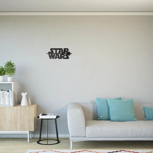 Decorazione in Metallo Star Wars, Nero, Metallo, 50x1,5x21 cm, EPIKASA