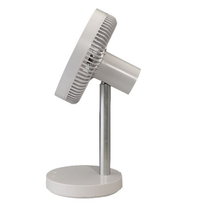 Ventilatore da Tavolo Ostro, Bianco, Plastica, 20,2x37,8x19,8 cm, BIMAR