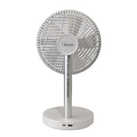 Ventilatore da Tavolo Ostro, Bianco, Plastica, 20,2x37,8x19,8 cm, BIMAR