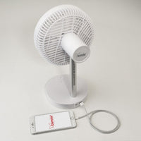 Ventilatore da Tavolo Ostro, Bianco, Plastica, 20,2x37,8x19,8 cm, BIMAR