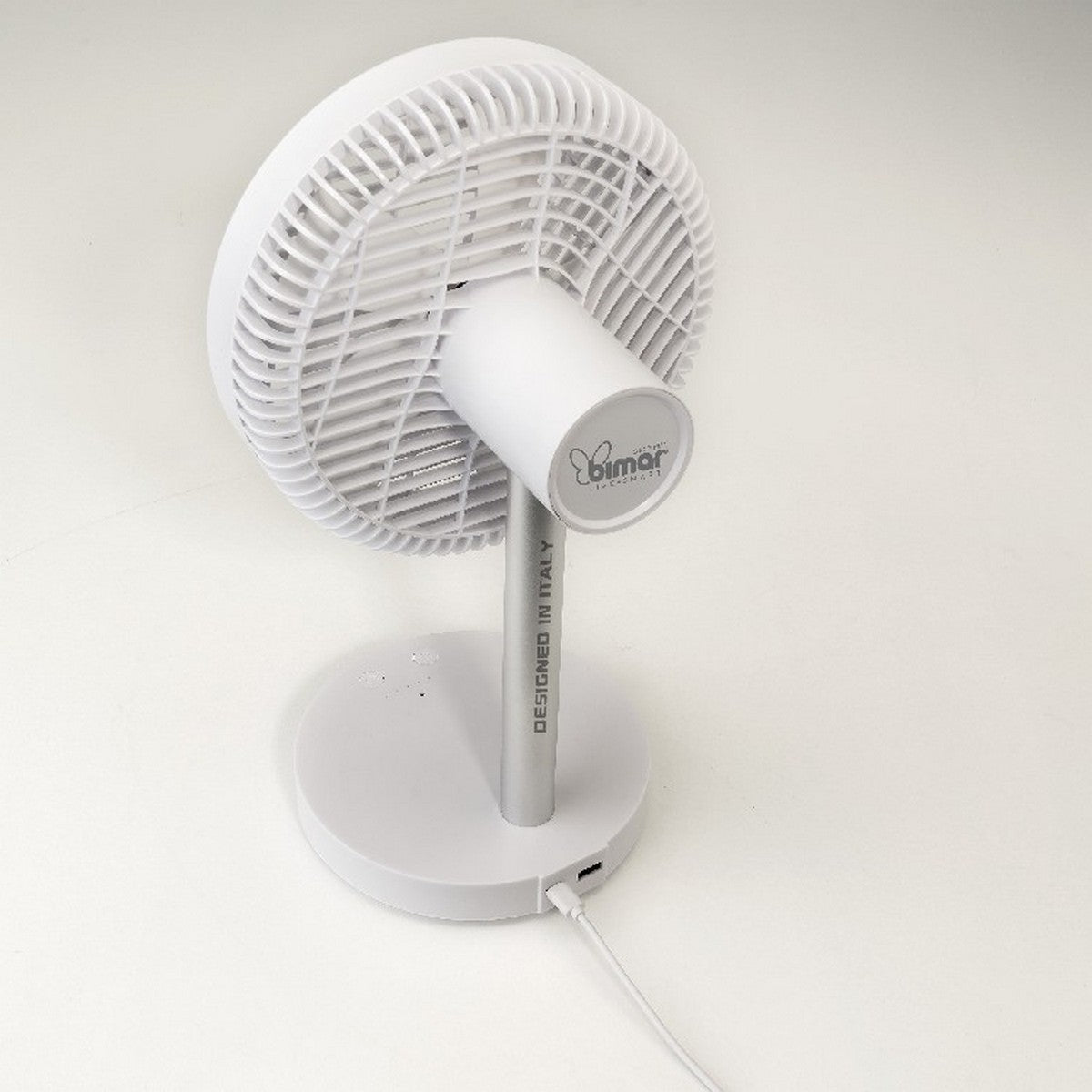 Ventilatore da Tavolo Ostro, Bianco, Plastica, 20,2x37,8x19,8 cm, BIMAR