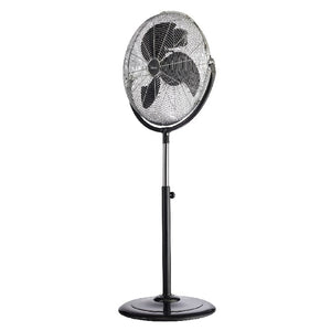 Ventilatore a Piantana Grecale, Nero, Metallo, 53,5x130x44 cm, BIMAR