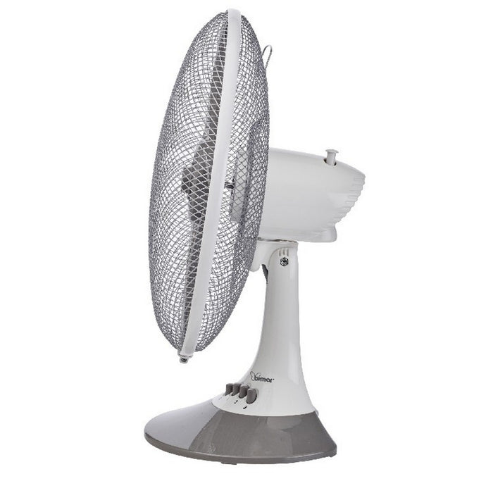 Ventilatore da Tavolo Traversone, Grigio, Plastica, 36x48x25 cm, BIMAR