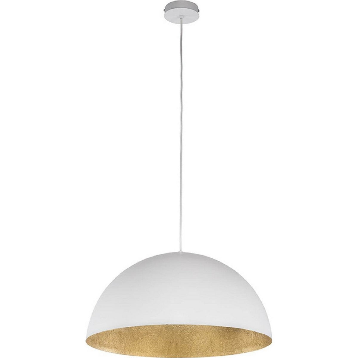 Lampada a Sospensione Tuba, Bianco, Vetroresina, 90x90x125 cm, EPIKASA