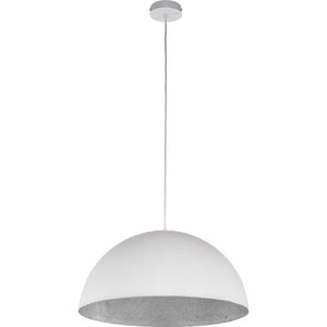 Lampada a Sospensione Tuba, Bianco, Vetroresina, 90x90x125 cm, EPIKASA