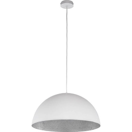 Lampada a Sospensione Tuba, Bianco, Vetroresina, 90x90x125 cm, EPIKASA