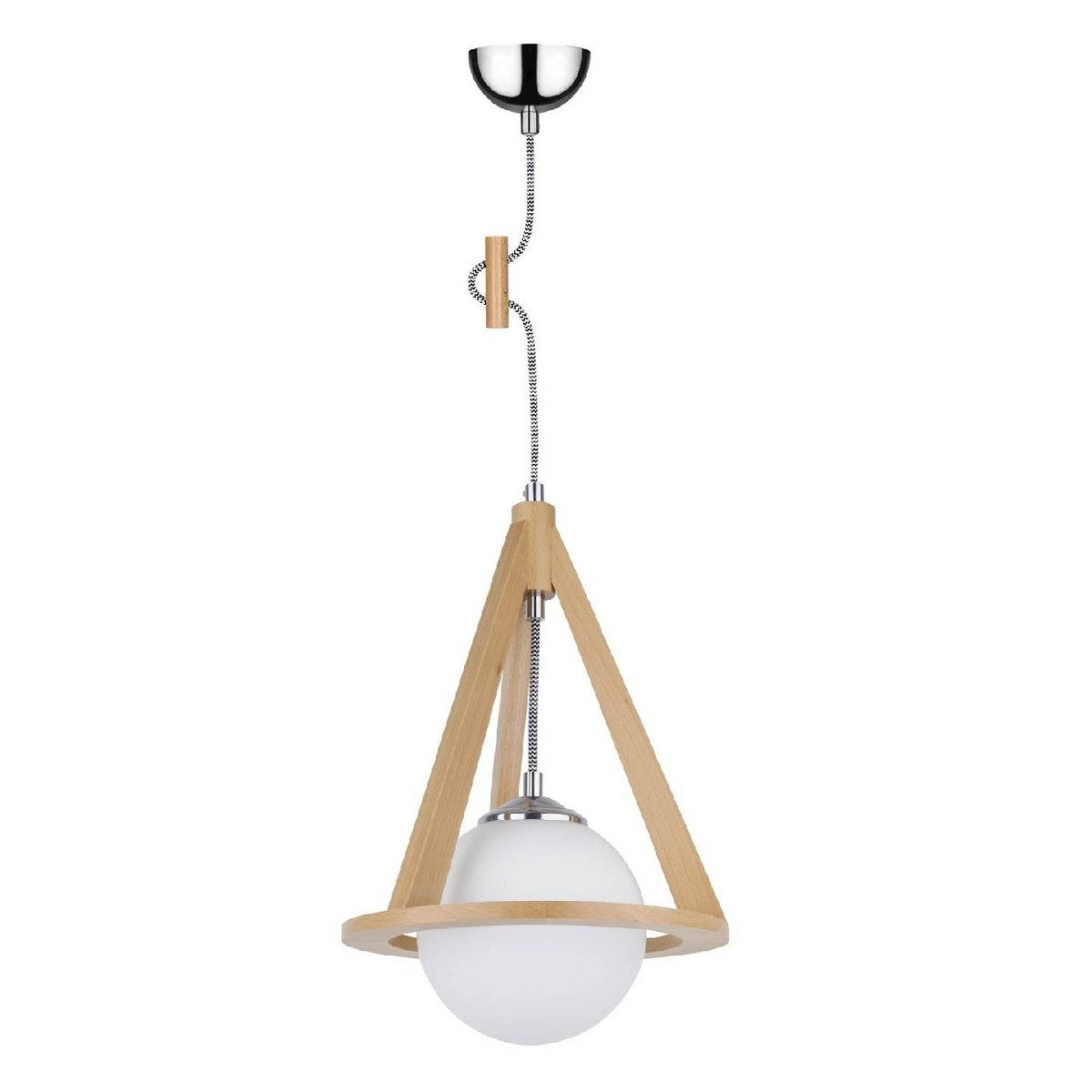 Lampada a Sospensione Konan, Multicolore, Legno, 25x25x100 cm, EPIKASA