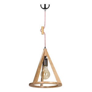 Lampada a Sospensione Konan, Multicolore, Legno, 25x25x100 cm, EPIKASA