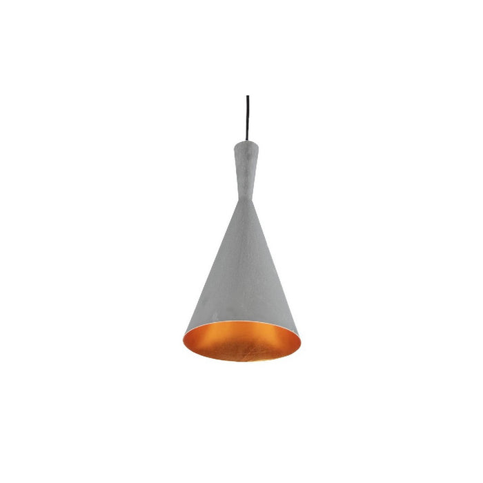 Lampada a Sospensione Vicky, Grigio, Metallo, 19,5x19,5x110 cm, EPIKASA