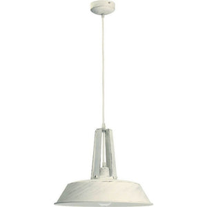 Lampada a Sospensione Alvar, Bianco, Metallo, 46,5x46,5x166 cm, EPIKASA