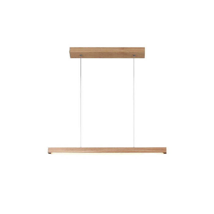 Lampada a Sospensione Smal, Marrone, Legno, 80x6x110 cm, EPIKASA