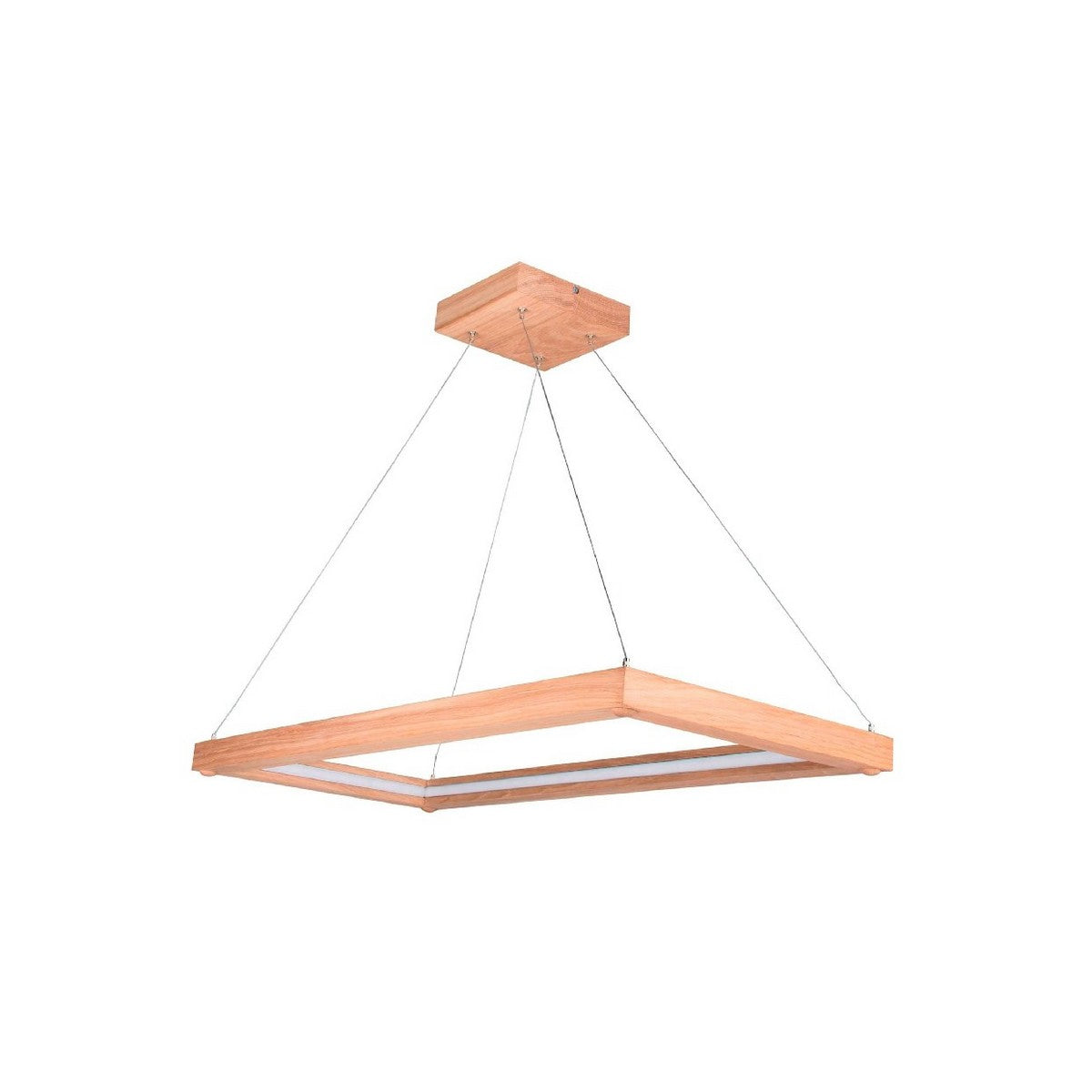 Lampada a Sospensione Legno, Marrone, Legno, 82,6x37,6x110 cm, EPIKASA