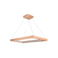 Lampada a Sospensione Legno, Marrone, Legno, 82,6x37,6x110 cm, EPIKASA