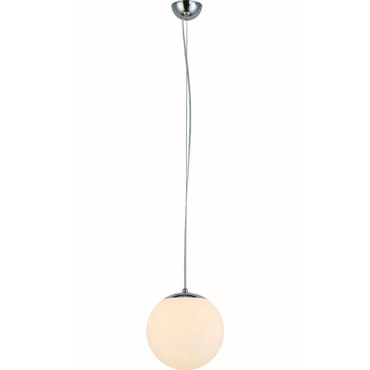 Lampada a Sospensione Emil, Argento, Vetro, 25x25x155 cm, EPIKASA