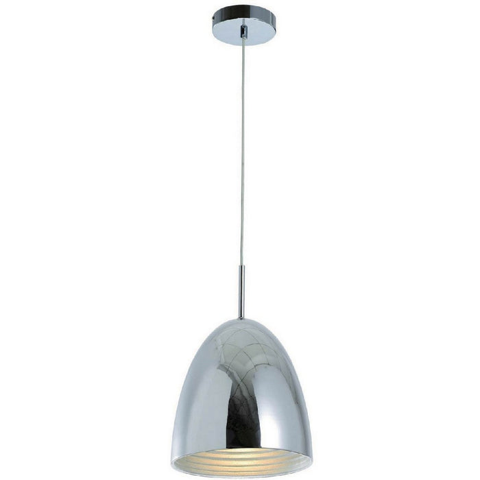 Lampada a Sospensione Mads, Argento, Metallo, 25x25x155 cm, EPIKASA