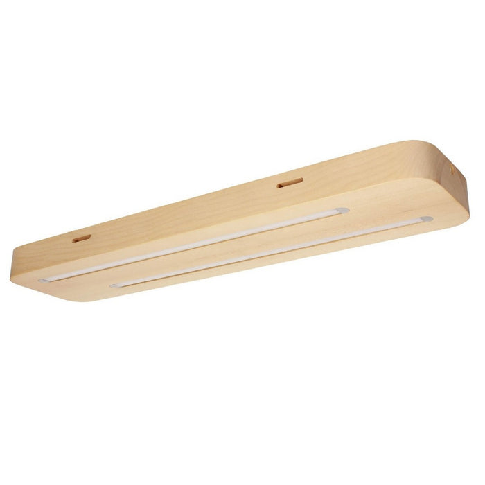 Lampada a Soffitto Neele, Marrone, Legno, 54x13,5x3,8 cm, EPIKASA