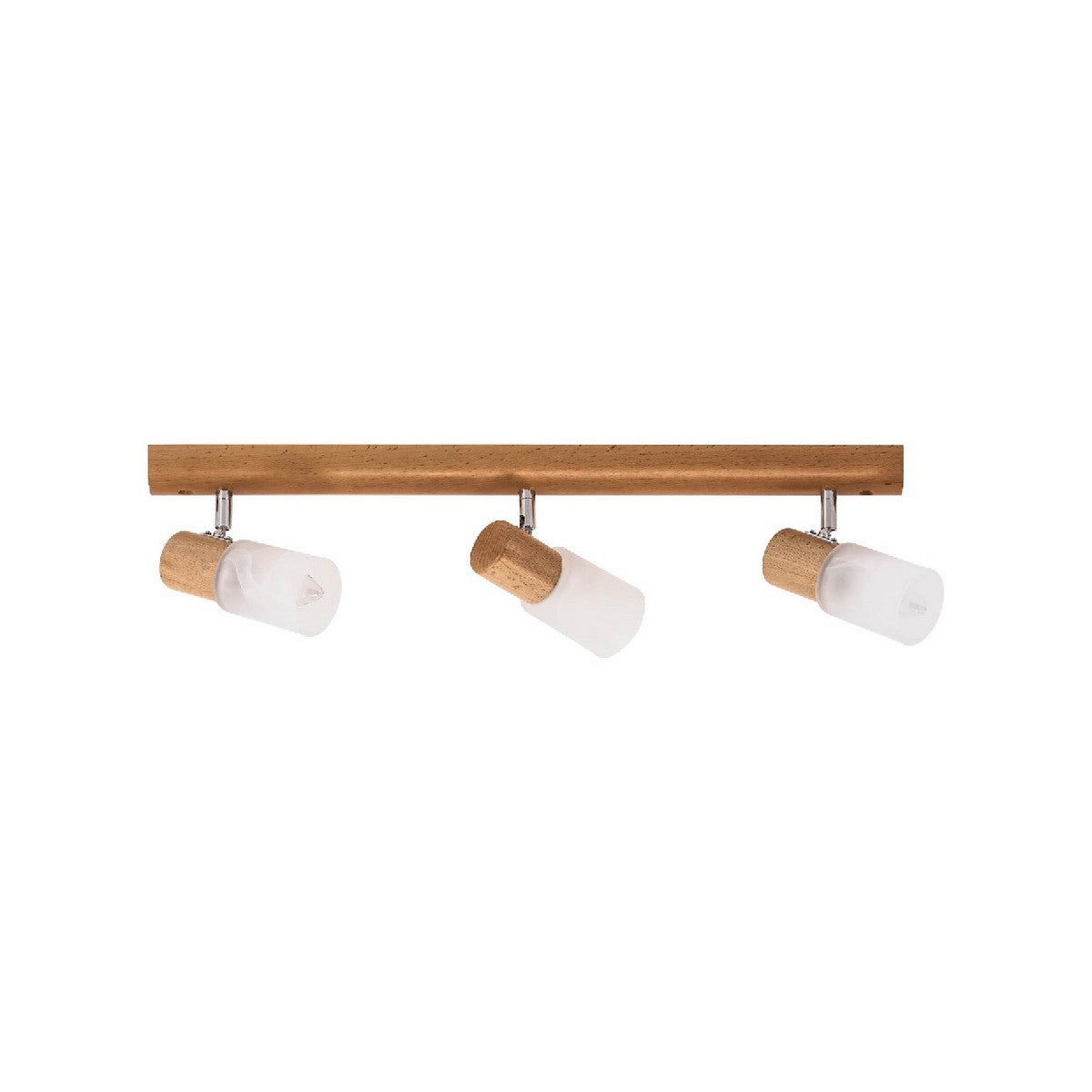 Lampada a Soffitto Kira Wood, Marrone, Legno, 6x57x18 cm, EPIKASA