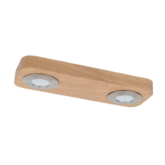 Lampada a Soffitto Sunniva, Marrone, Legno, 29x11x3 cm, EPIKASA