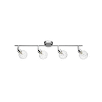 Lampada a Soffitto Clear, Argento, Metallo, 69x9x14 cm, EPIKASA