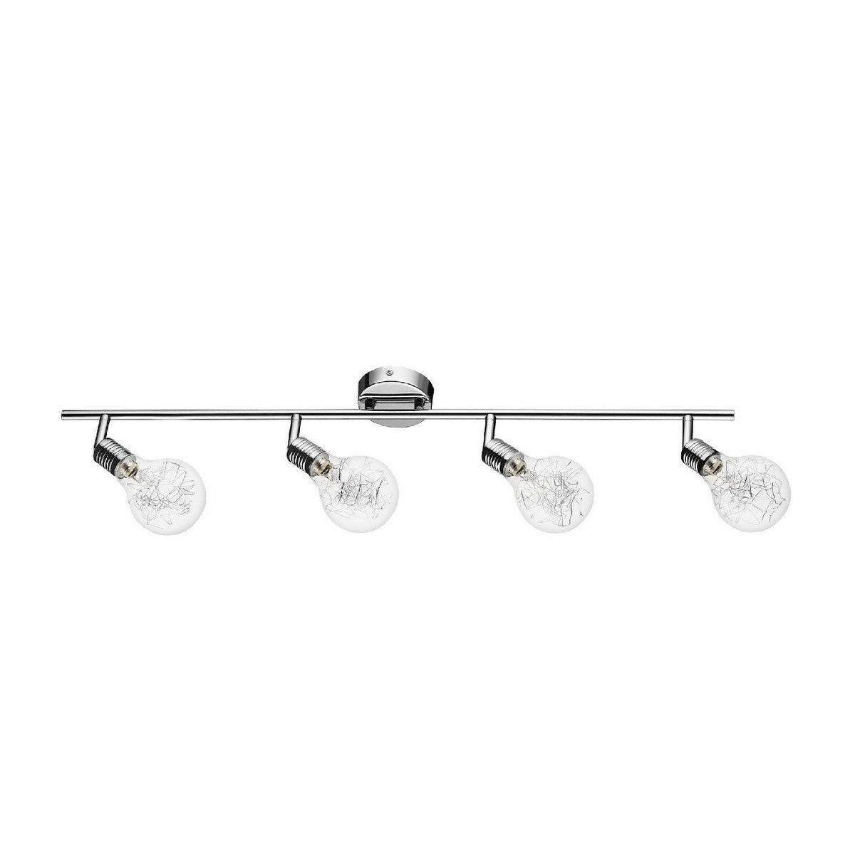 Lampada a Soffitto Bulbs, Argento, Metallo, 80,3x14x9 cm, EPIKASA