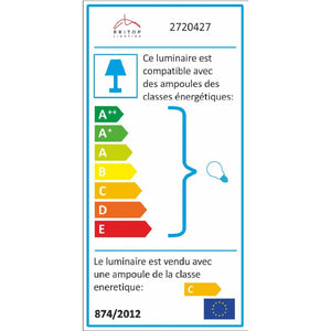 Lampada a Soffitto Kumi, Argento, Metallo, 57x10x13,5 cm, EPIKASA