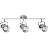 Lampada a Soffitto Inga, Argento, Metallo, 63,5x13,5x21 cm, EPIKASA