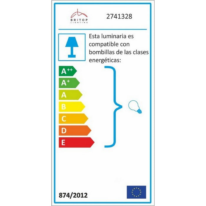 Lampada a Soffitto Inga, Argento, Metallo, 63,5x13,5x21 cm, EPIKASA