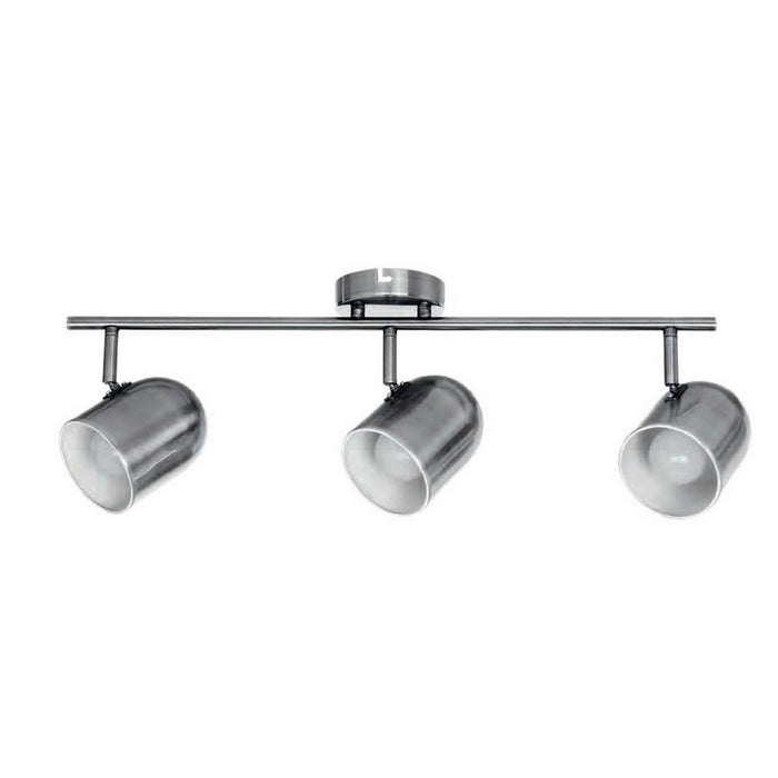 Lampada a Soffitto Olivia, Argento, Metallo, 62,5x9,5x20 cm, EPIKASA