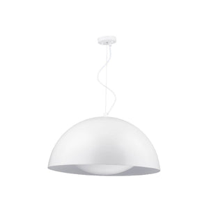 Lampada a Sospensione Ray, Bianco, Metallo, 25,5x25,5x150 cm, EPIKASA