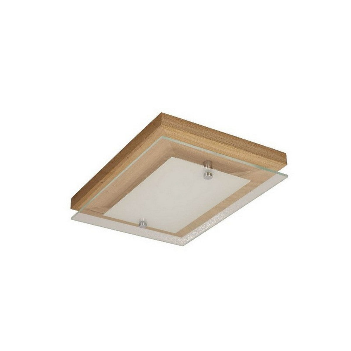 Lampada a Soffitto Finn, Marrone, Legno, 29x21x6,5 cm, EPIKASA